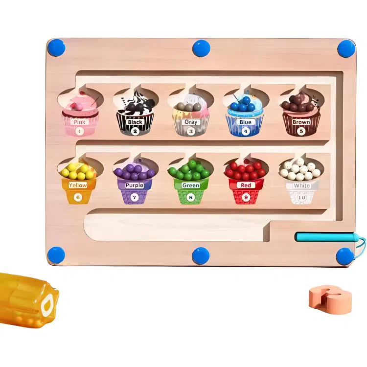 乐乐鱼 磁力迷宫走珠 磁性运笔 早教益智玩具