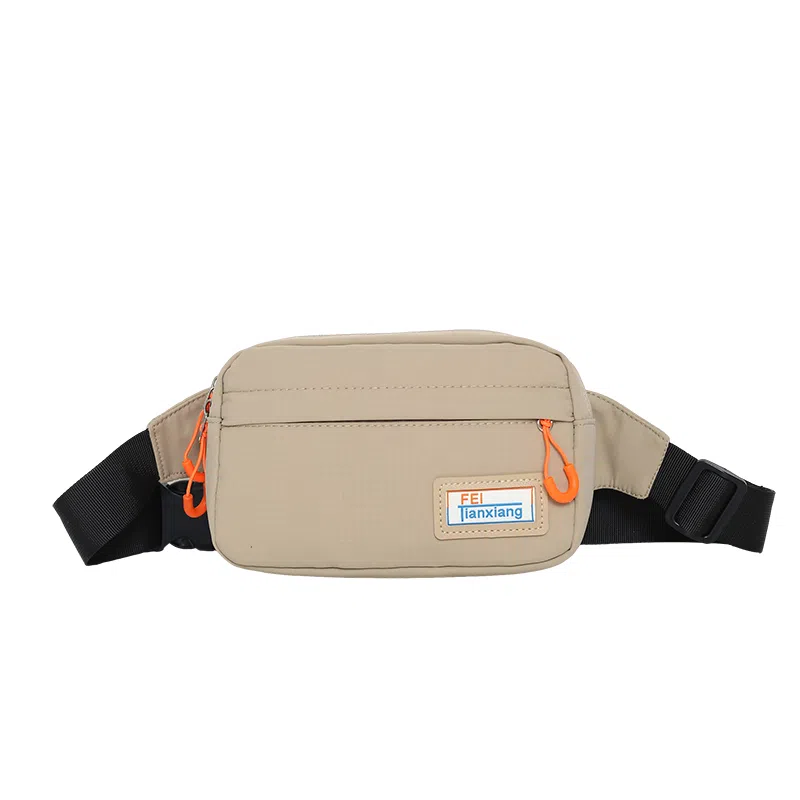 醇龙 休闲百搭潮流 尼龙 胸包 常规 男女同款情侣款 白色/棕色/黑色/卡其色