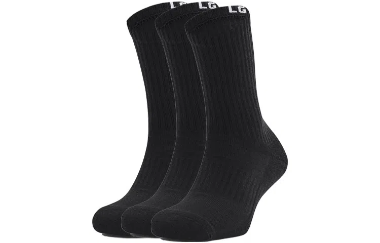 Under Armour Core Crew Socks 3-Pack Black