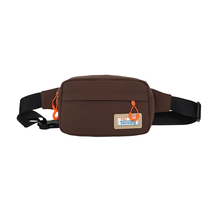 醇龙 休闲百搭潮流 尼龙 胸包 常规 男女同款情侣款 白色/棕色/黑色/卡其色