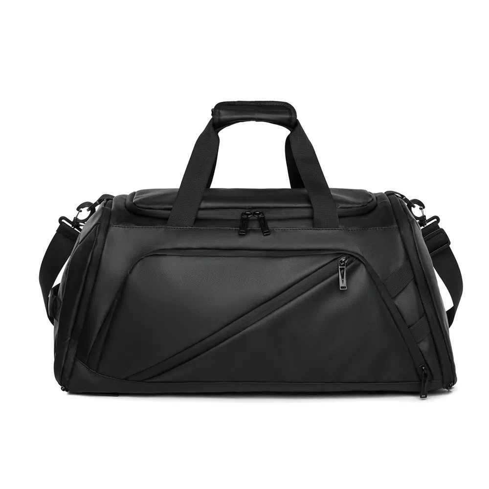 醇龙 休闲防水多功能干湿分离 尼龙布 旅行包 常规 男女同款情侣款 黑