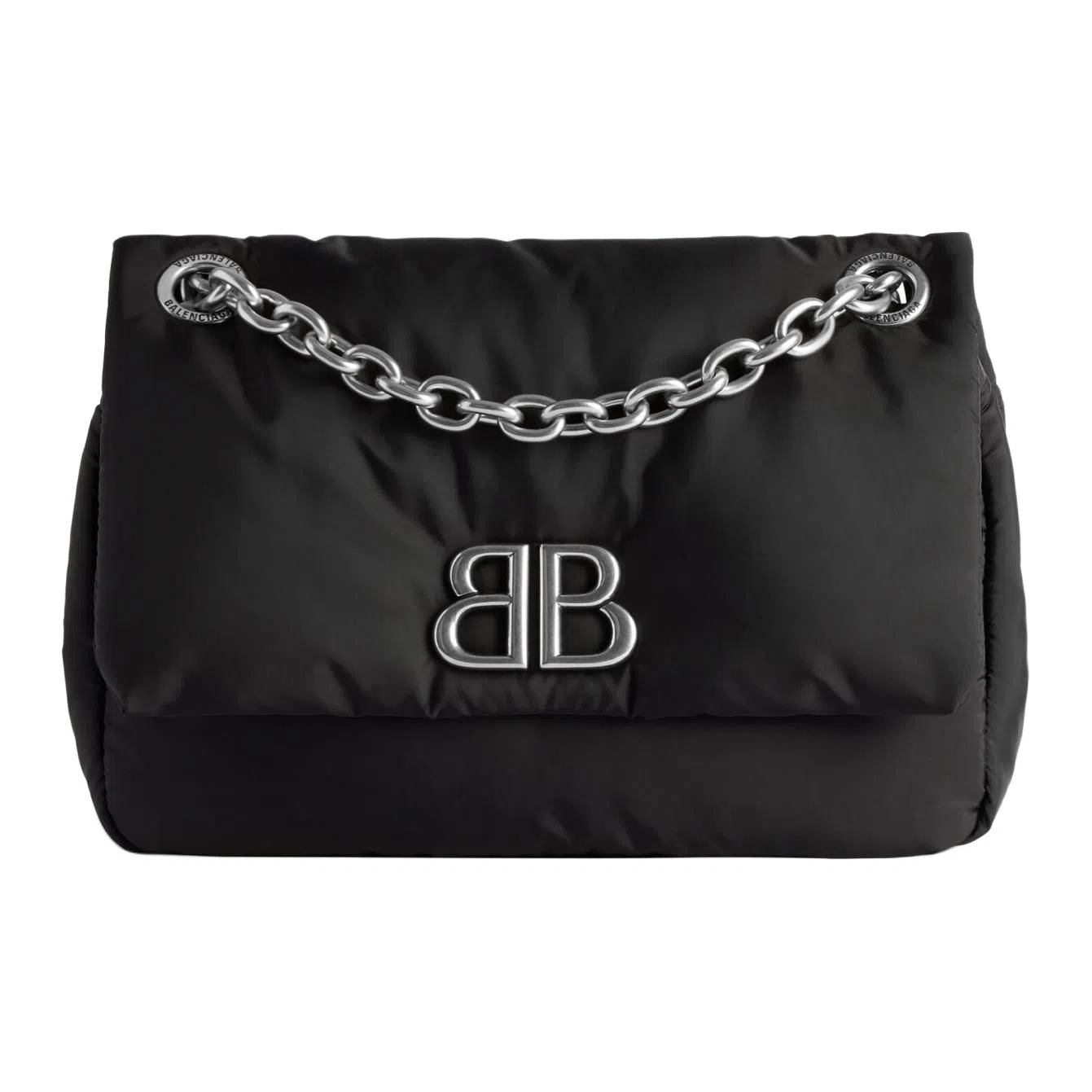 Balenciaga B Logo Mini Nylon Bag Black