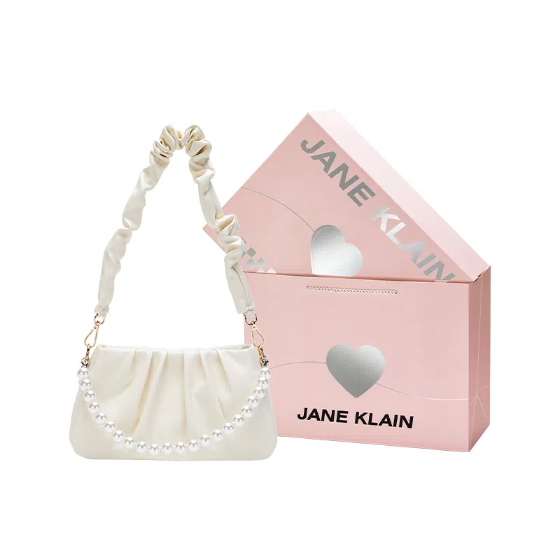 Jane Klain Cloud Shoulder Bag White