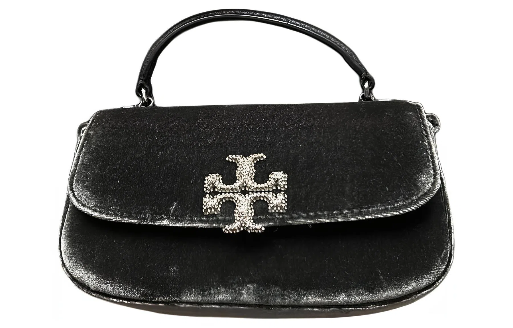 Tory Burch Britten Velvet Mini Bag Black