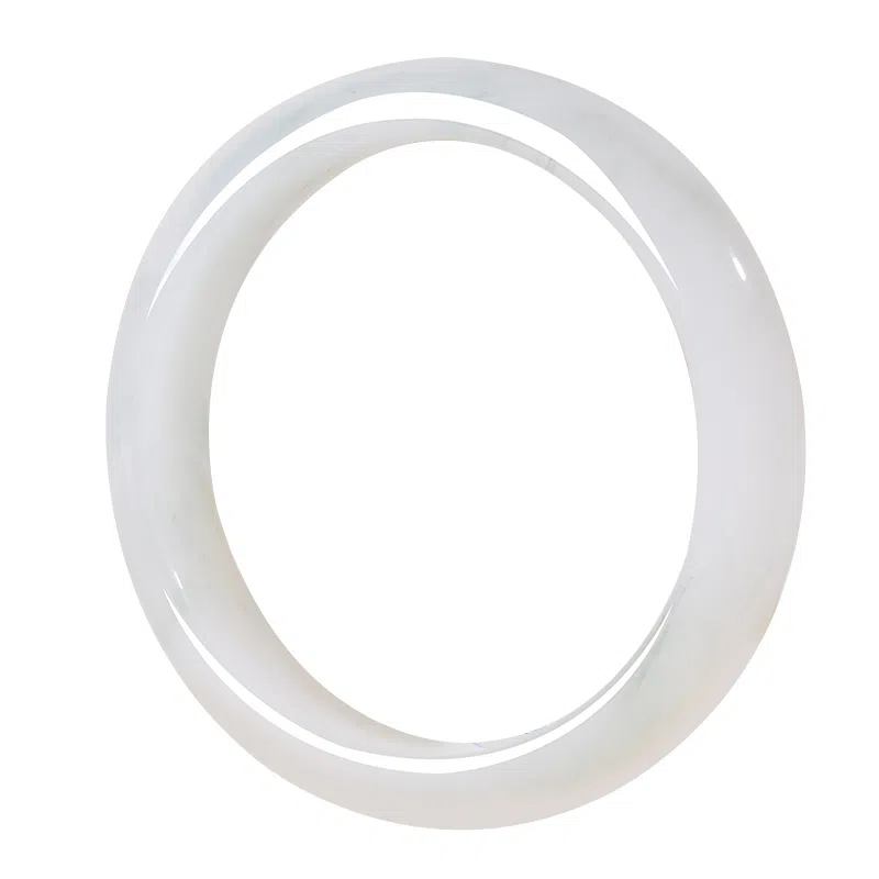 世存 新中式高冰感小众设计女生玉镯 多圈口可选 天山翠 玉石手镯 女款