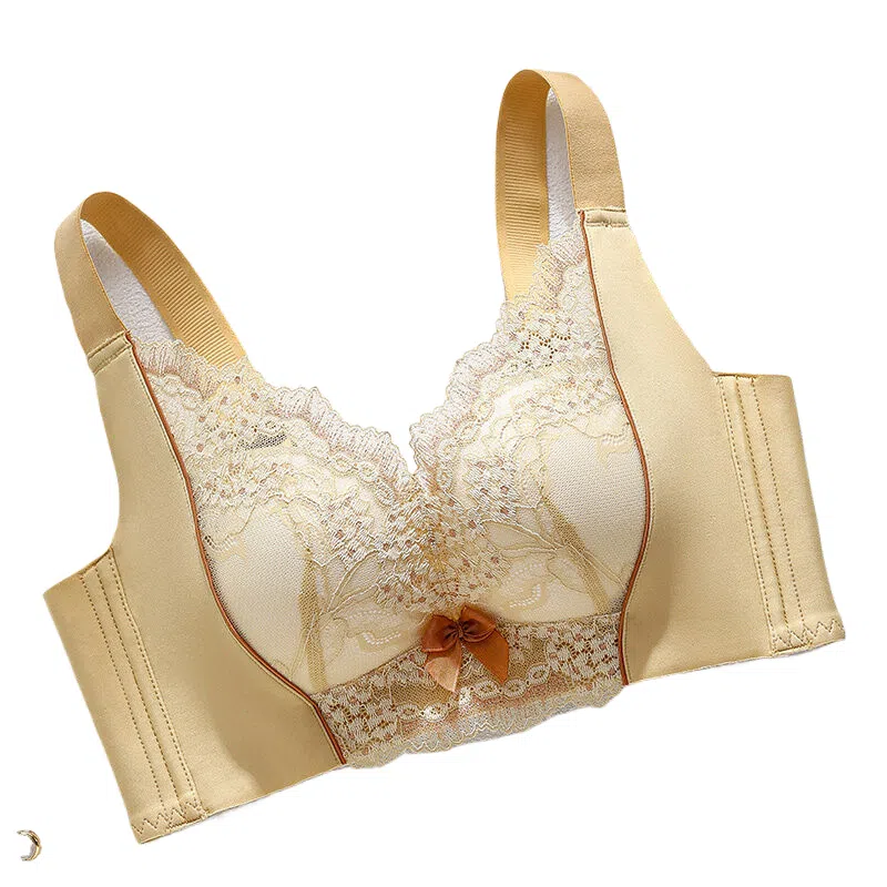 兰缪 性感蕾丝加宽侧收轻薄透气舒适柔软文胸 女款