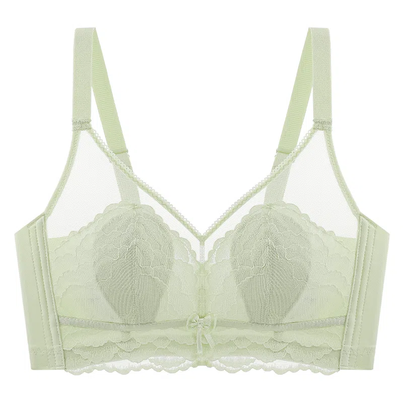 莫代尔 聚拢收副乳防下垂薄款透气蕾丝文胸 女款