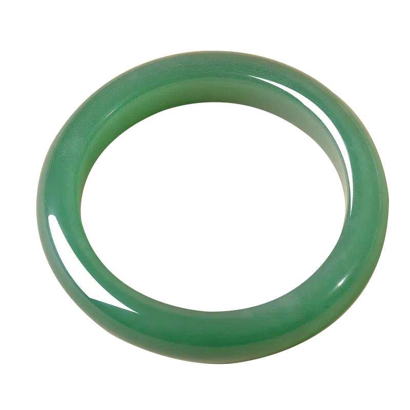 世存 新中式碧绿油润质感 东陵玉 玉石手镯 女款