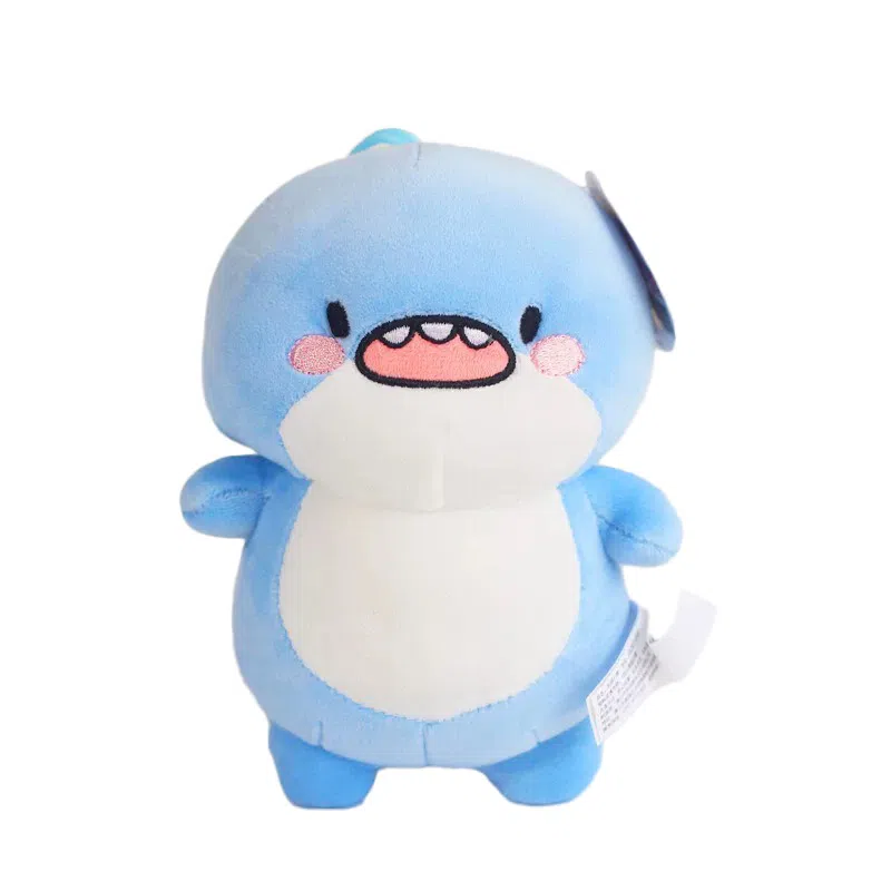 一点潮玩 雨衣肥肥鲨钥匙扣 挂饰可爱卡通娃娃 玩偶 毛绒挂件