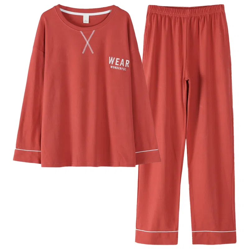 歌倩雅 甜美圆领套头休闲可外穿睡衣套装 女款 图色