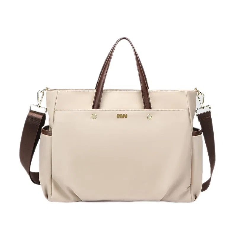 SEPTWOLVES Nylon Tote Bag Khaki