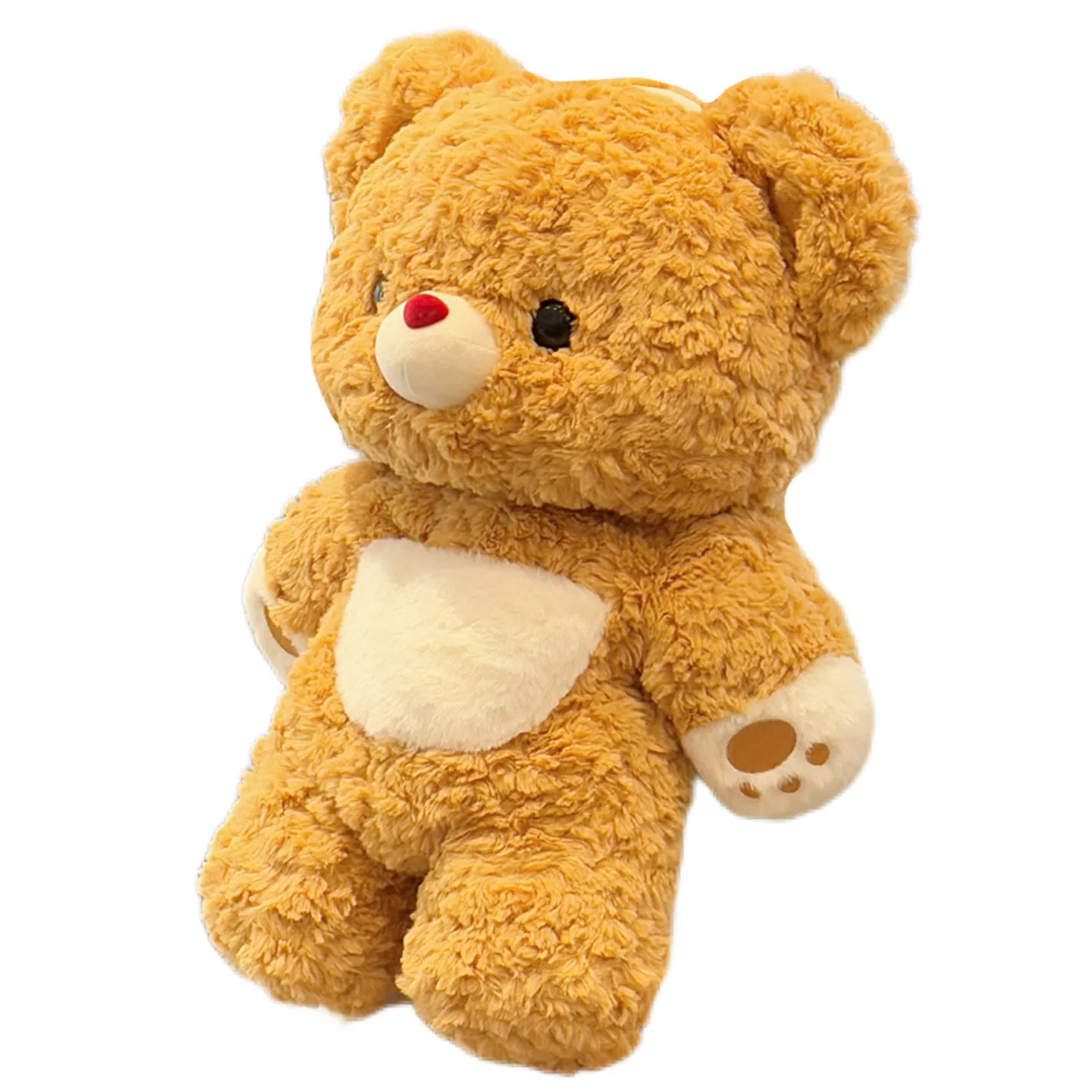 抱竹 古力古力 小熊古力 可爱日常卡通玩偶包 聚脂钎维 双肩包 大号 男女同款情侣款 黄色