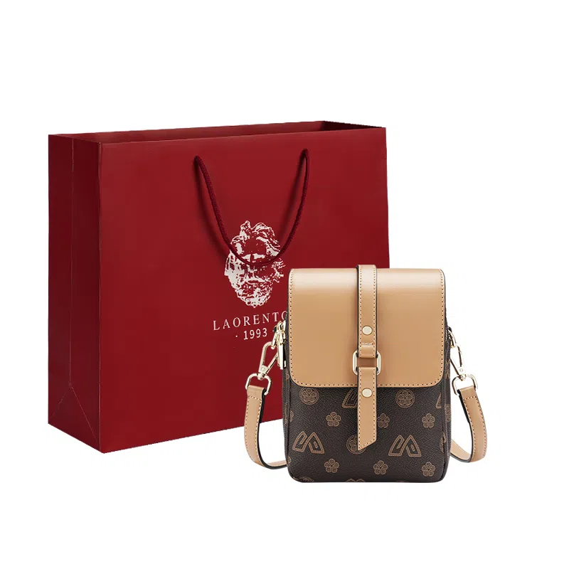 老人头 轻便小挎包上班休闲通勤单肩斜挎包 合成革 手机包 迷你 女款 多色