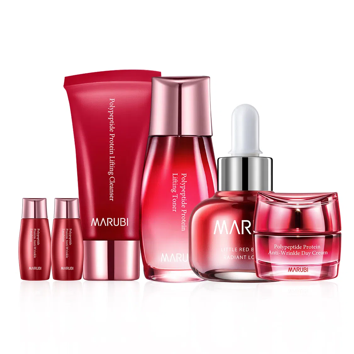 丸美 多肽蛋白中样规格组合套装 滋润保湿