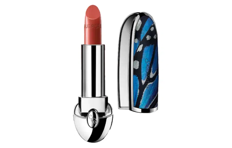 娇兰 宝蓝蝶纹壳+口红套装 滋润