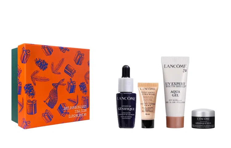 兰蔻 小黑瓶精华眼霜套装 小样版 保湿淡纹修护