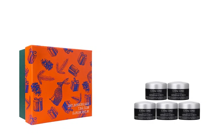 兰蔻 小黑瓶精华眼霜套装 小样版 保湿淡纹修护