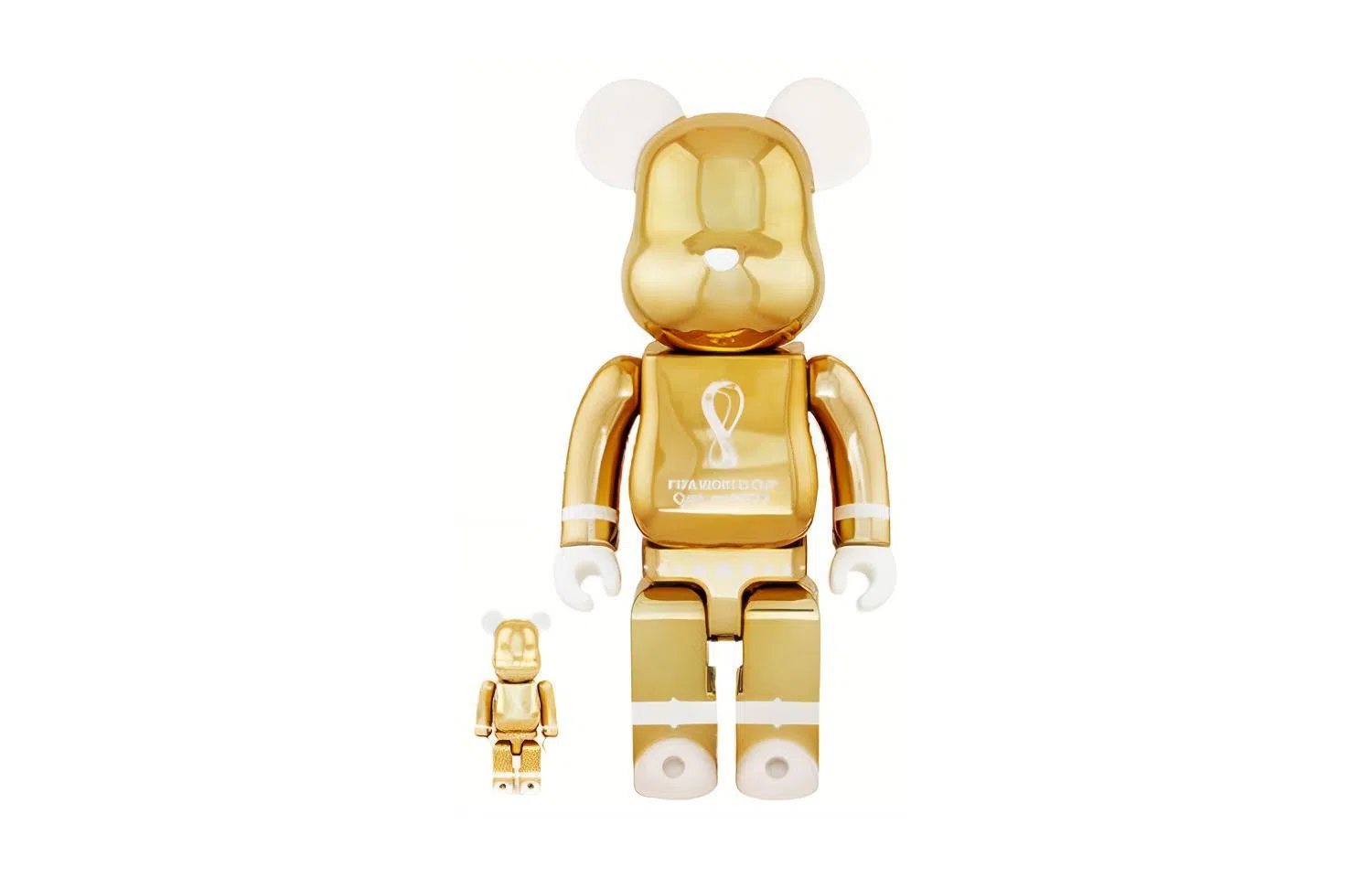 BE@RBRICK Qatar World Cup 2022 Gold 100%400%