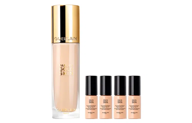 娇兰 新款金钻修颜粉底液套装 修饰肤色