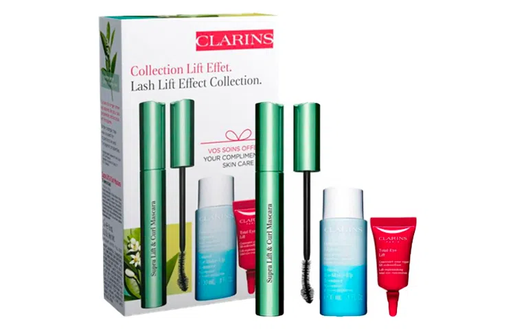 娇韵诗 睫毛膏眼霜卸妆水套装 浓密纤长