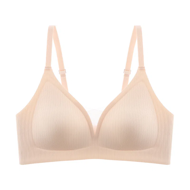 欧迪芬 轻盈裸感聚拢上托向上提拉防下垂不压不挤交叉透气网纱不跑杯隐形无痕美背文胸 女