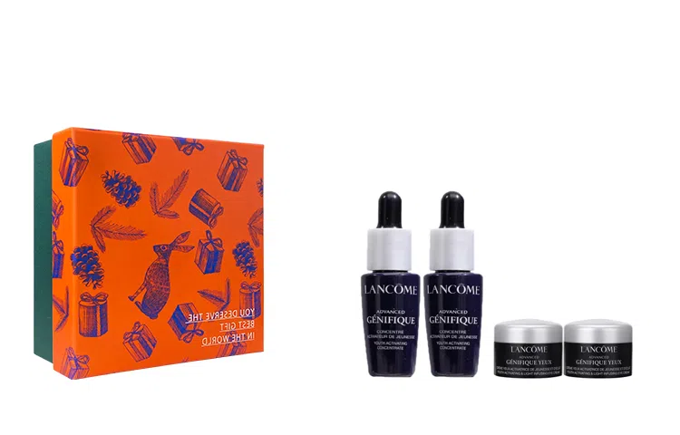 兰蔻 小黑瓶精华眼霜套装 小样版 保湿淡纹修护