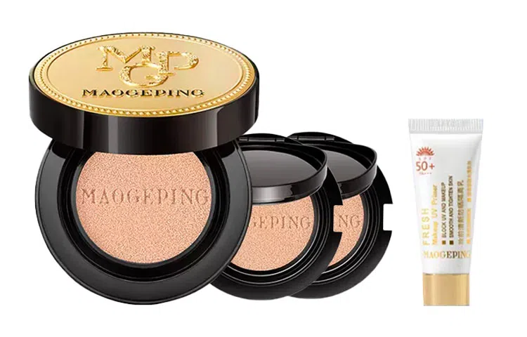 毛戈平 奢华鱼子酱气垫防晒款套装 修饰肤色