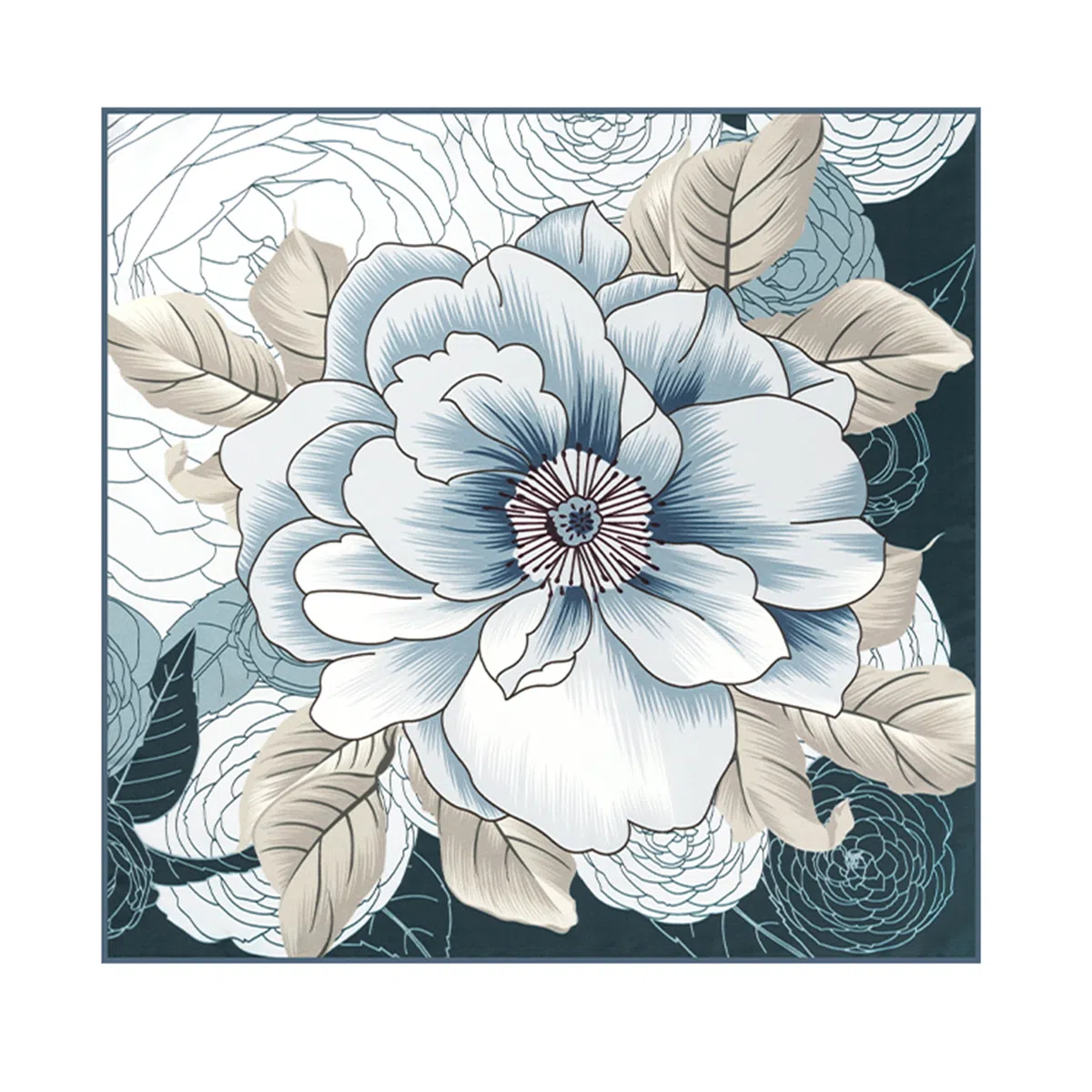 上海故事 青春 真丝中 （双面）芳茶雅韵 桑蚕丝 上架 女款 #礼盒装