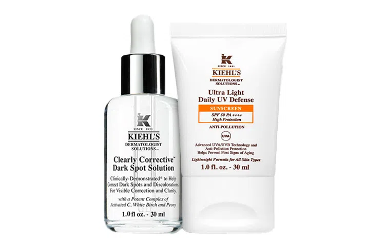 科颜氏 轻盈焕亮护肤套装 防晒