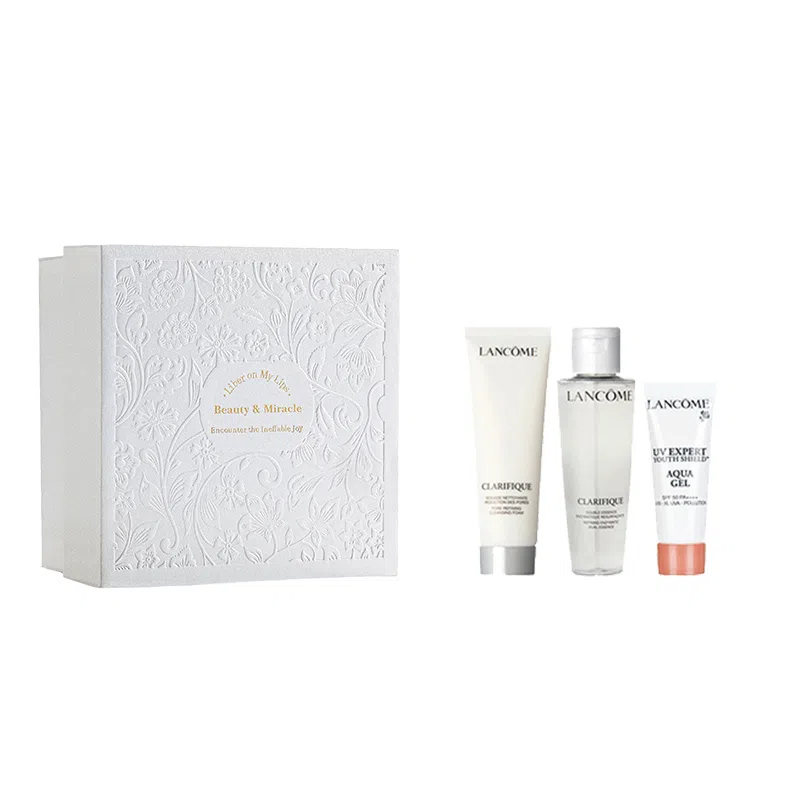 兰蔻 全新极光水面霜洁面套装 「至臻白」礼盒 细腻毛孔 保湿改善暗沉