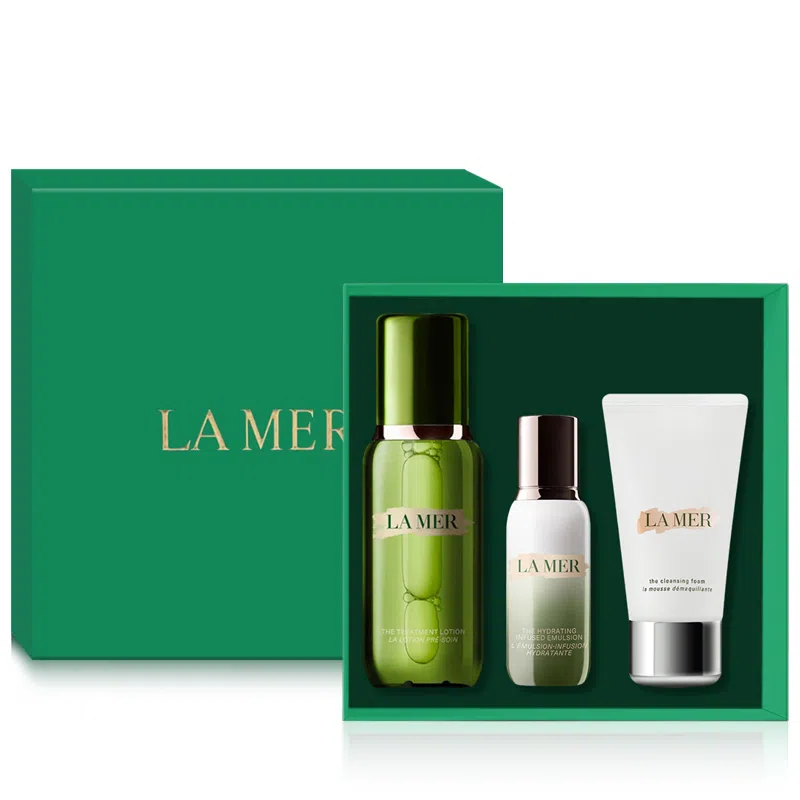 海蓝之谜 精萃水乳璀璨净澈洁面泡沫三件护肤套装 补水保湿 专柜礼盒