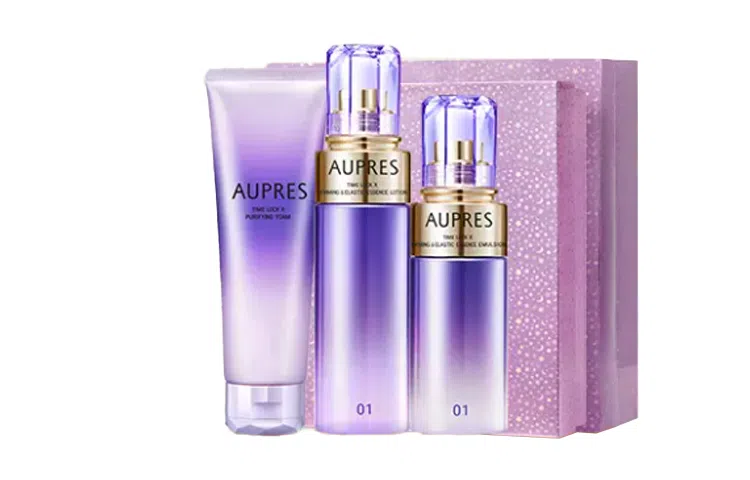 欧珀莱 时光锁紧致弹润水乳洁面套装 补水保湿