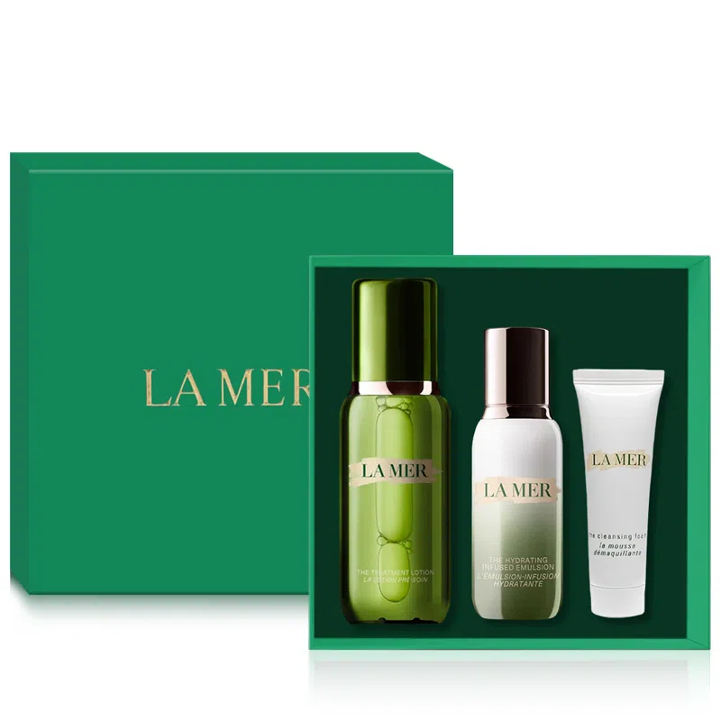 海蓝之谜 精萃水乳璀璨净澈洁面泡沫三件护肤套装 补水保湿 专柜礼盒