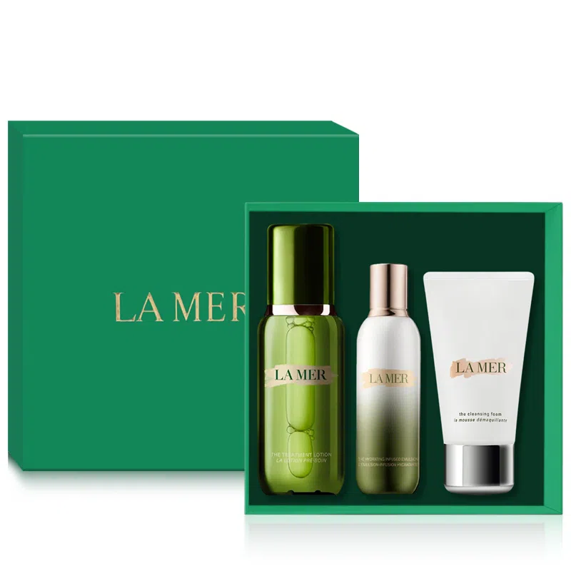 海蓝之谜 精萃水乳璀璨净澈洁面泡沫三件护肤套装 补水保湿 专柜礼盒