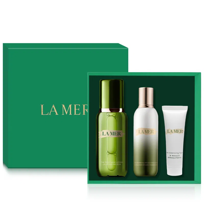 海蓝之谜 精萃水乳璀璨净澈洁面泡沫三件护肤套装 补水保湿 专柜礼盒