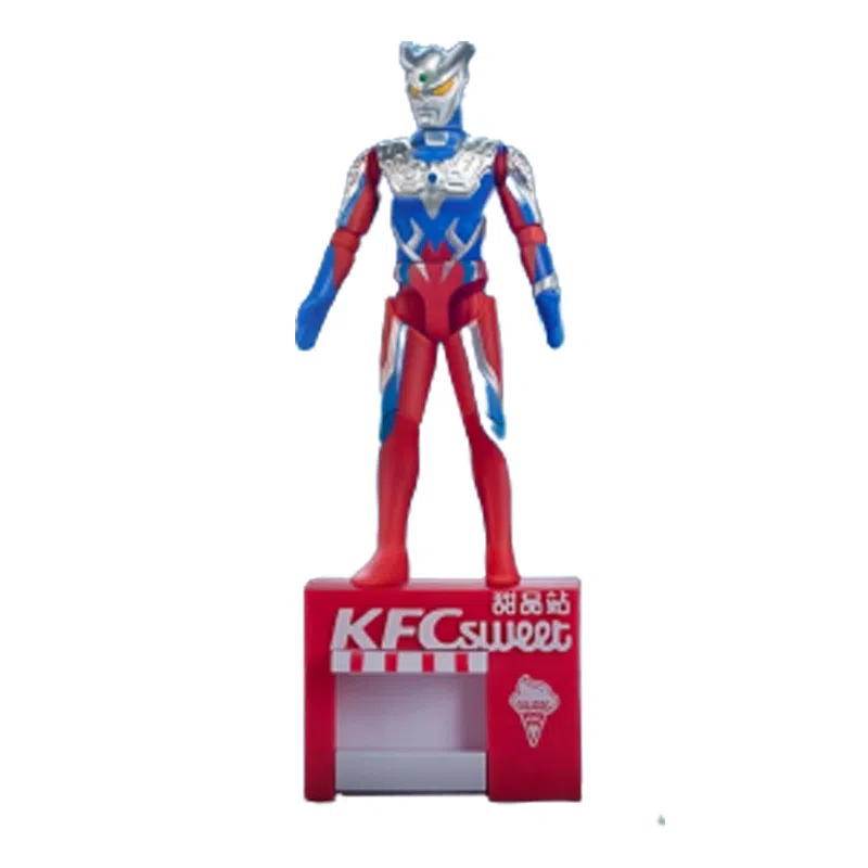 肯德基 迪迦奥特曼&捷德奥特曼&赛罗奥特曼&泽塔奥特曼 可动手办