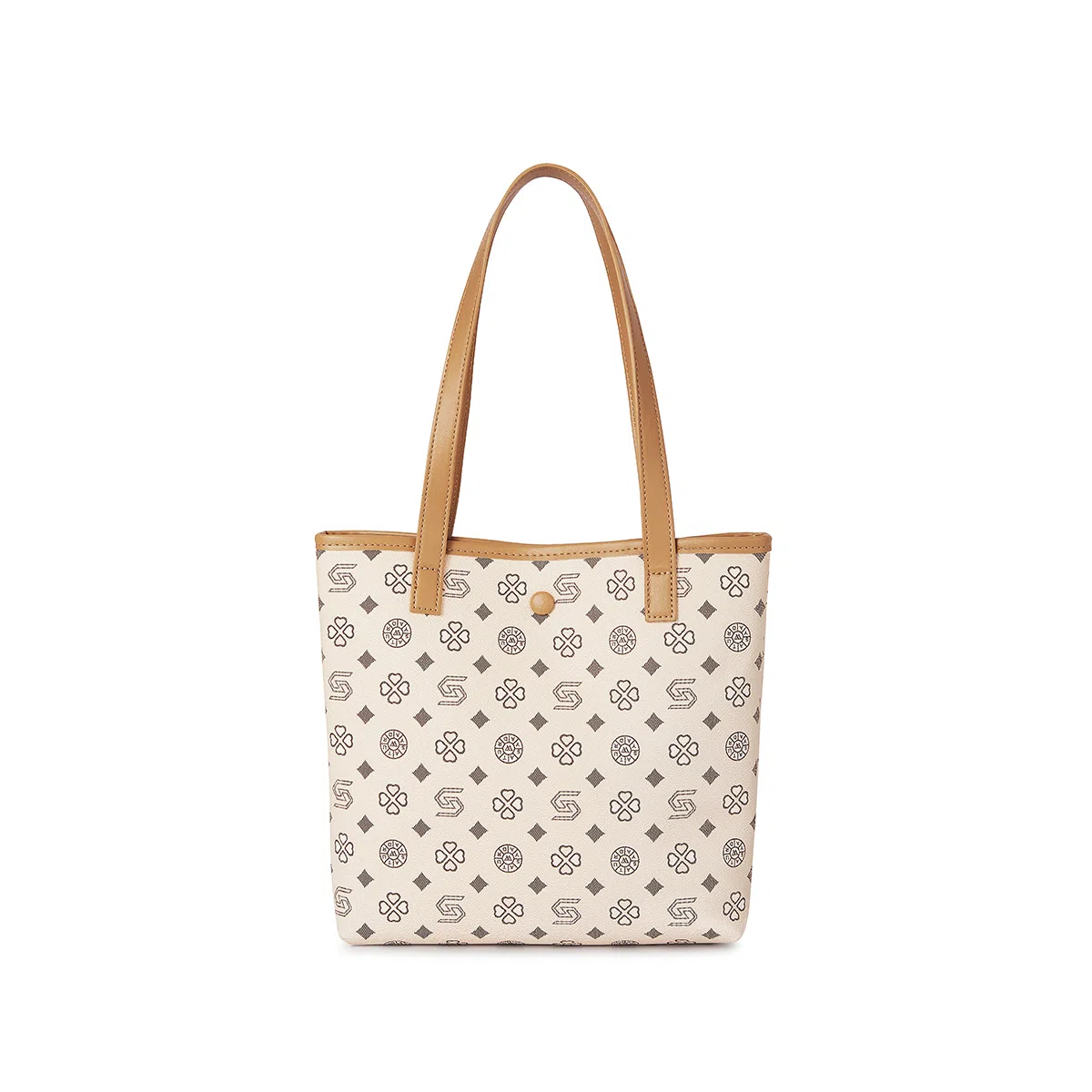 ST&SAT Tote Bag Coffee/Off-White