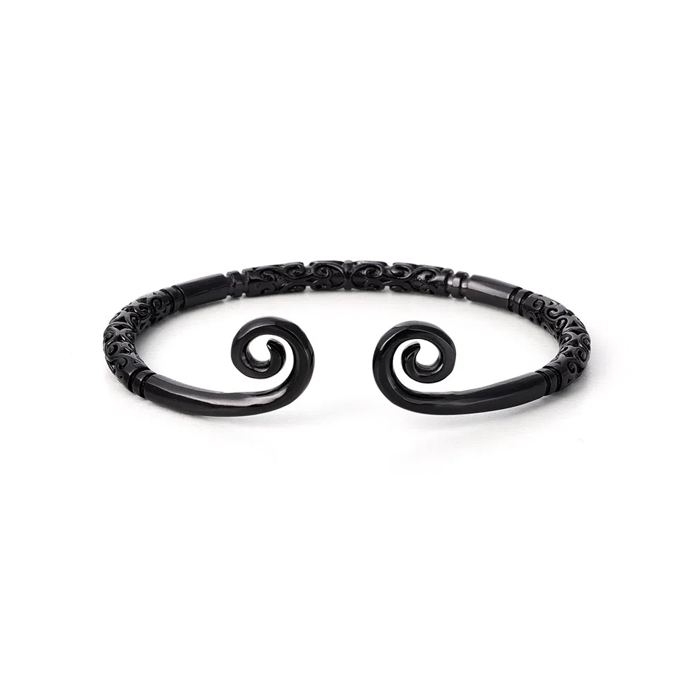 永恒旋律 大圣紧箍咒 开口可调节 新中式国潮神话悟空百搭高级感 男女同款情侣一对可选 潮酷街头痞帅手链 钛钢 手镯 通用 银色/金色/黑色