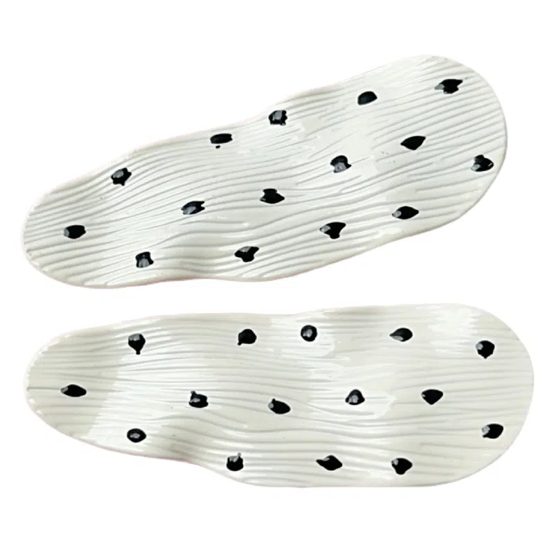 贯古今 复古黑白波点蝴蝶结气质 鸭嘴夹碎发刘海夹侧边边夹发饰品 合金 发夹 女