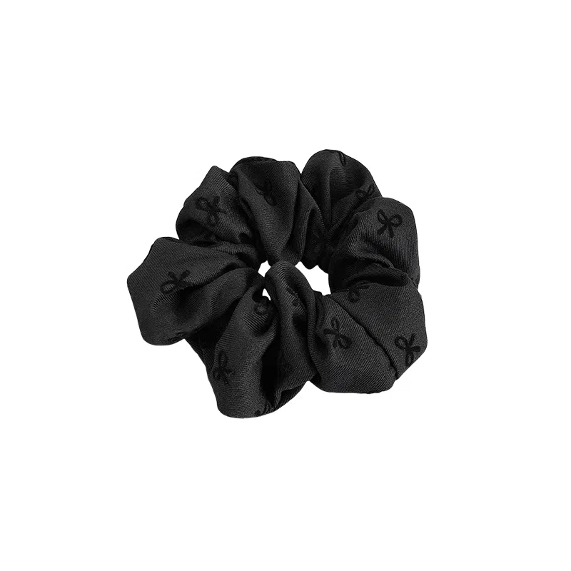 水中玉 蝴蝶结大肠发圈高马尾丸子头扎发神器韩国头圈发绳高级感发饰 布艺 头绳 女