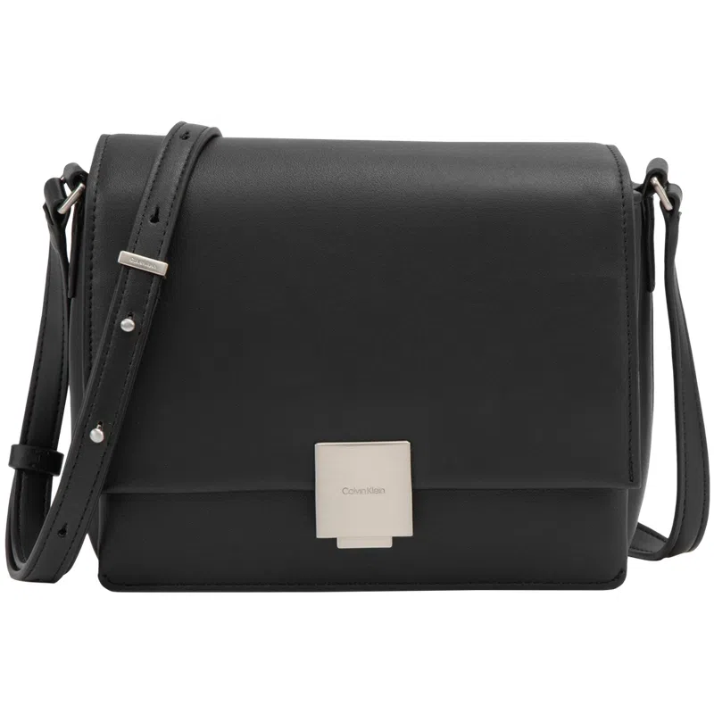 Calvin Klein Square Metal Buckle Crossbody Bag
