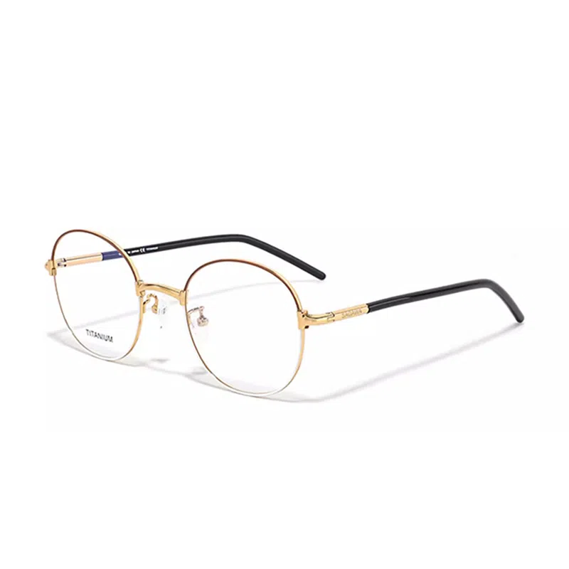 【联系客服可选配镜套餐】 佐川 超轻钛架复古圆框眼镜 修容显瘦文艺 圆形 光学镜架 通用