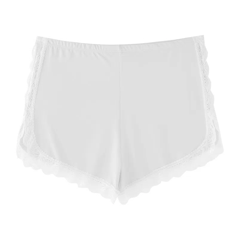 欧迪芬 纯欲蕾丝防走光安全裤短裤不卷边提臀裙裤蕾丝拼接居家打底裤内裤多穿裸感不掉裆高弹不勒宽松透气不卷边打底裤 女