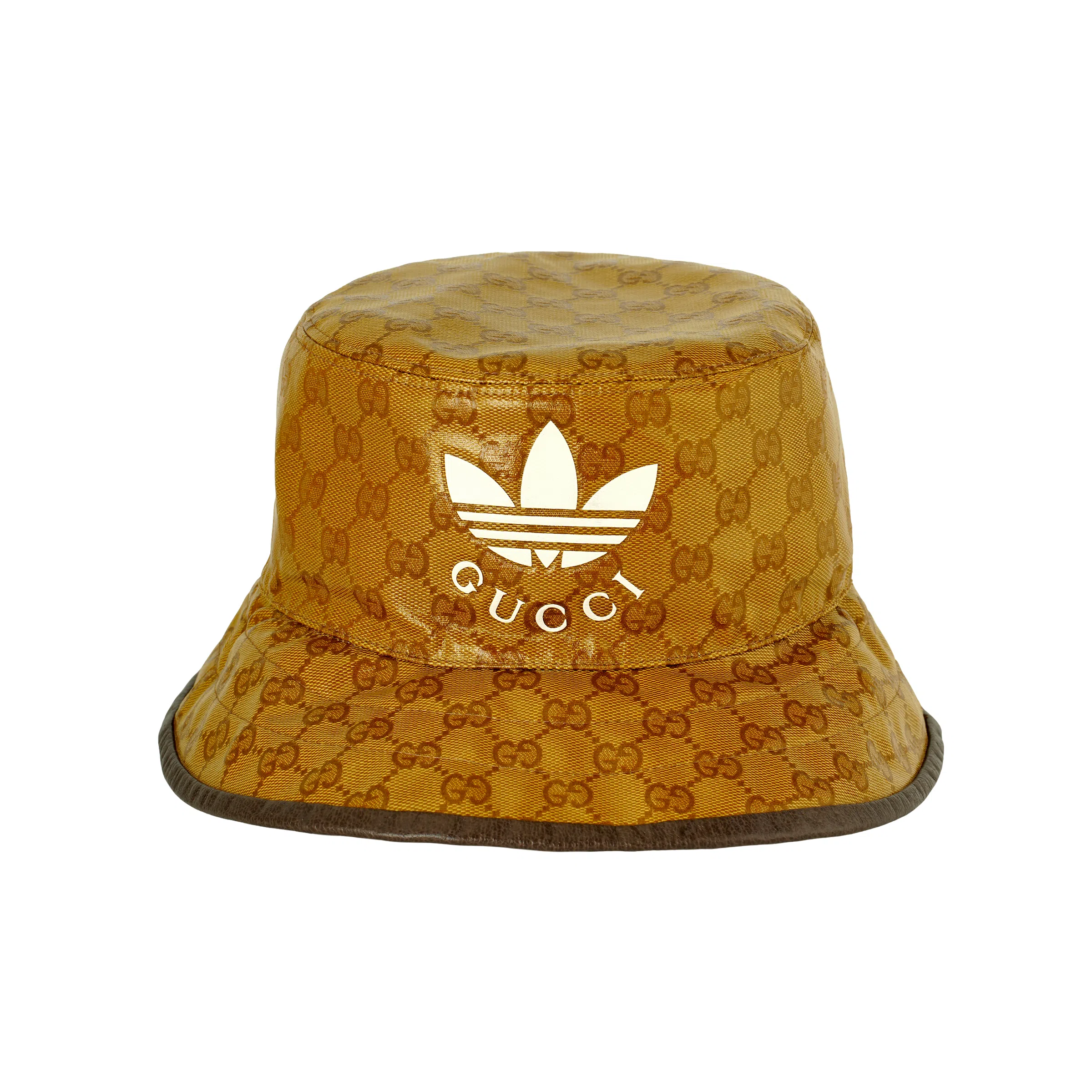 GUCCI x Adidas Crystal Canvas Bucket Hat Brown