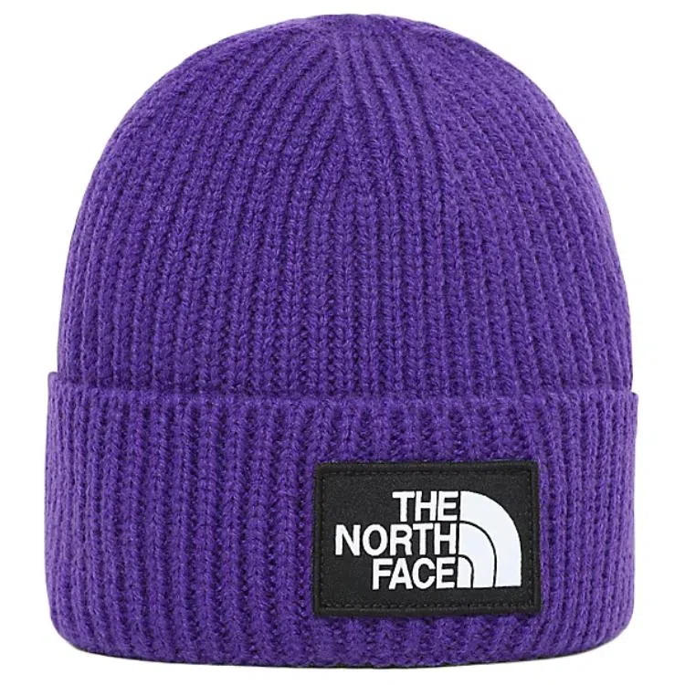 The North Face Logo Beanie Purple