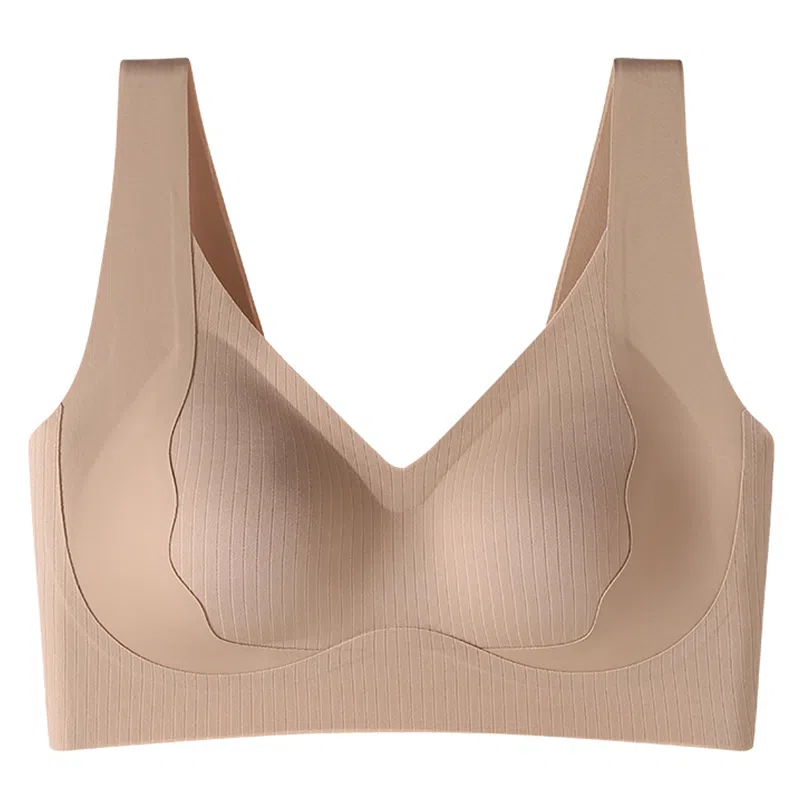 莫代尔 聚拢无痕提拉承托舒适裸感支撑立体无钢圈柔软吸湿透气文胸 女 组合装