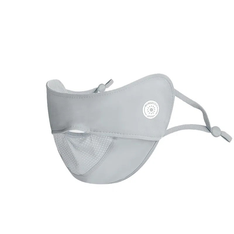 稻草人 夏季脸基尼冰丝脸罩遮阳神器透气薄全脸防紫外线 锦纶 防晒面罩 男女同款情侣款