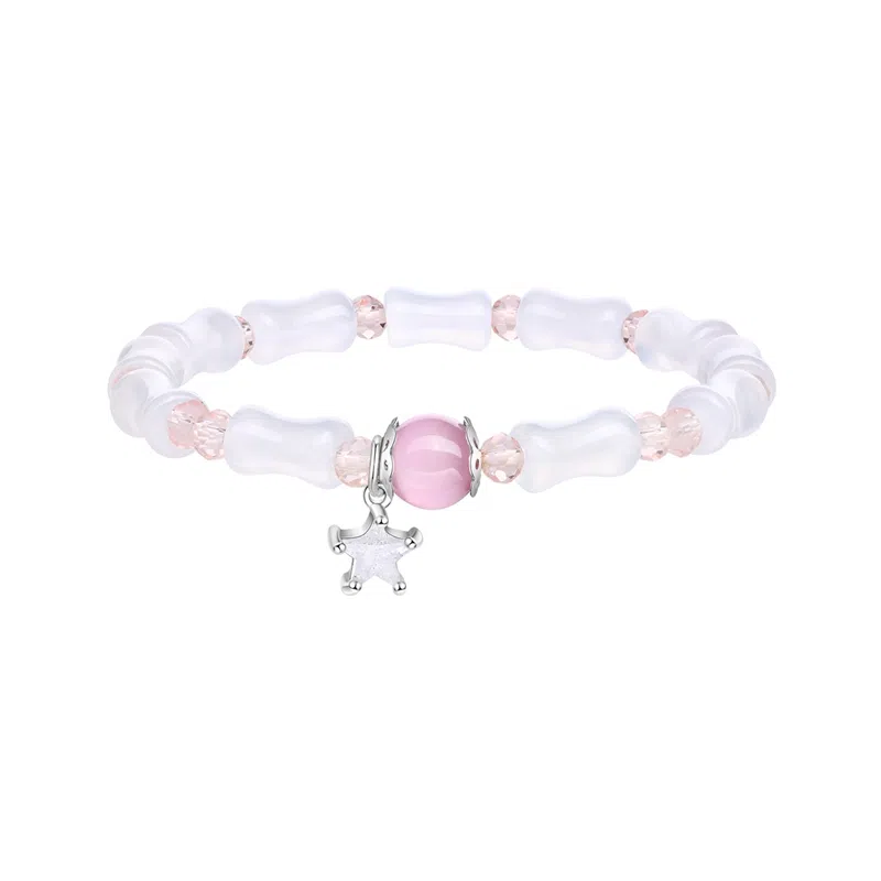 恋朵 新中式 竹节转运珠 玉髓 玉石手串 女款