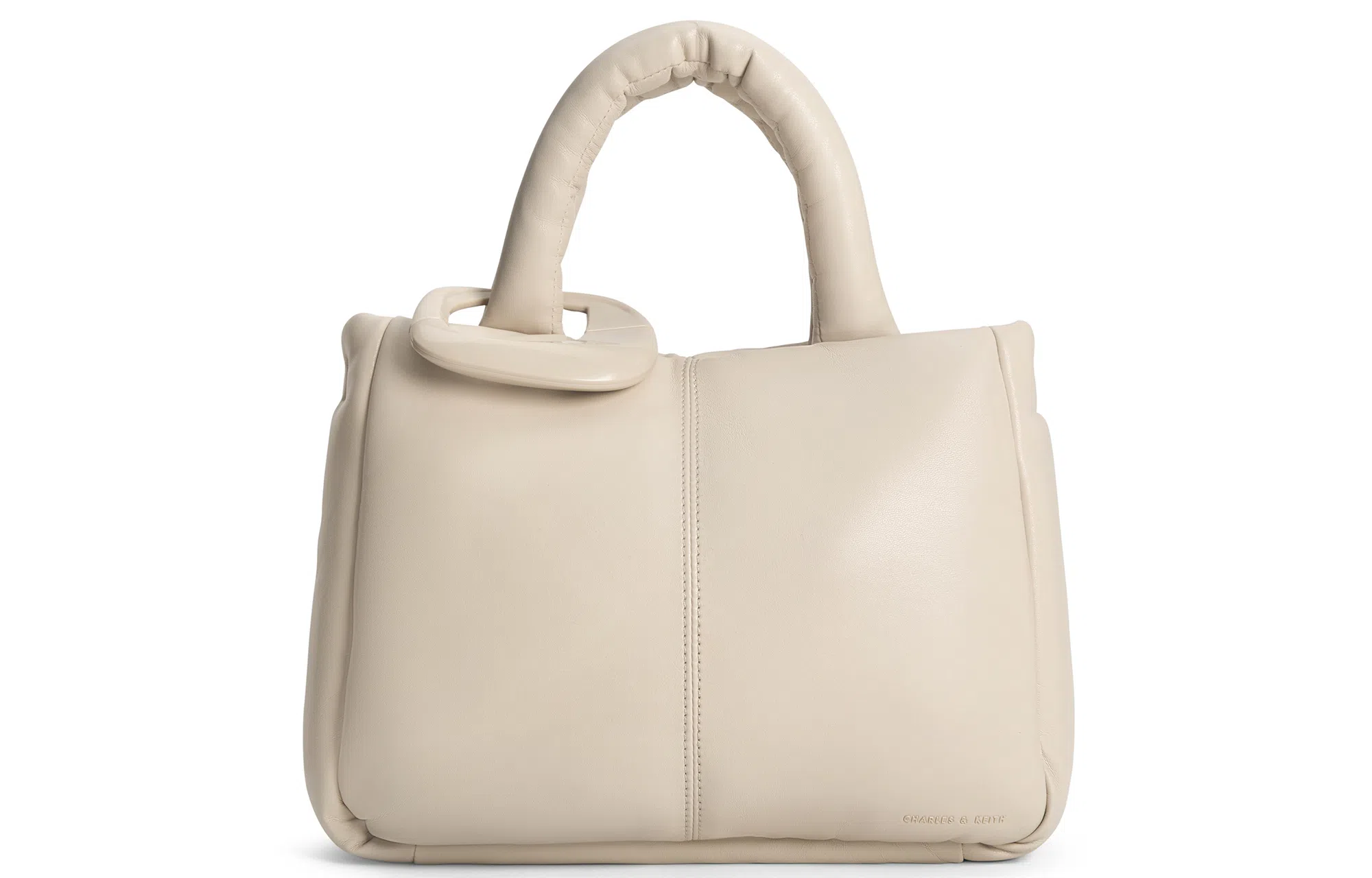 CHARLES&KEITH Noir Dark Brown Medium PU Shoulder Bag