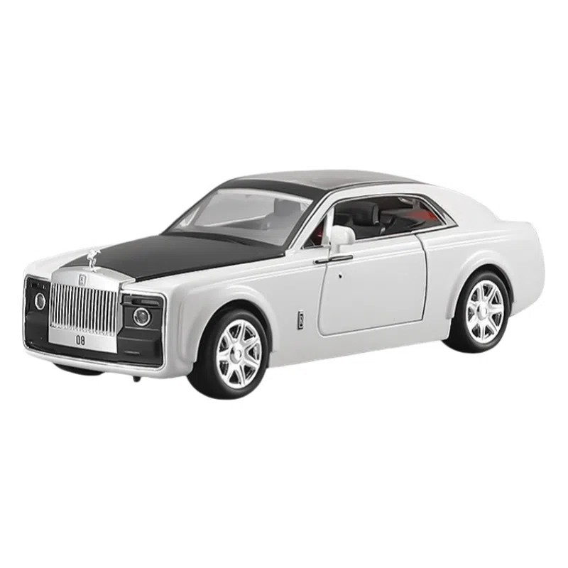 晨海蓝迪 合金车模劳斯慧影跑车 带声光回力车 成品模型